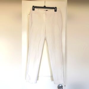 White House Black Market Cream Ankle Pants